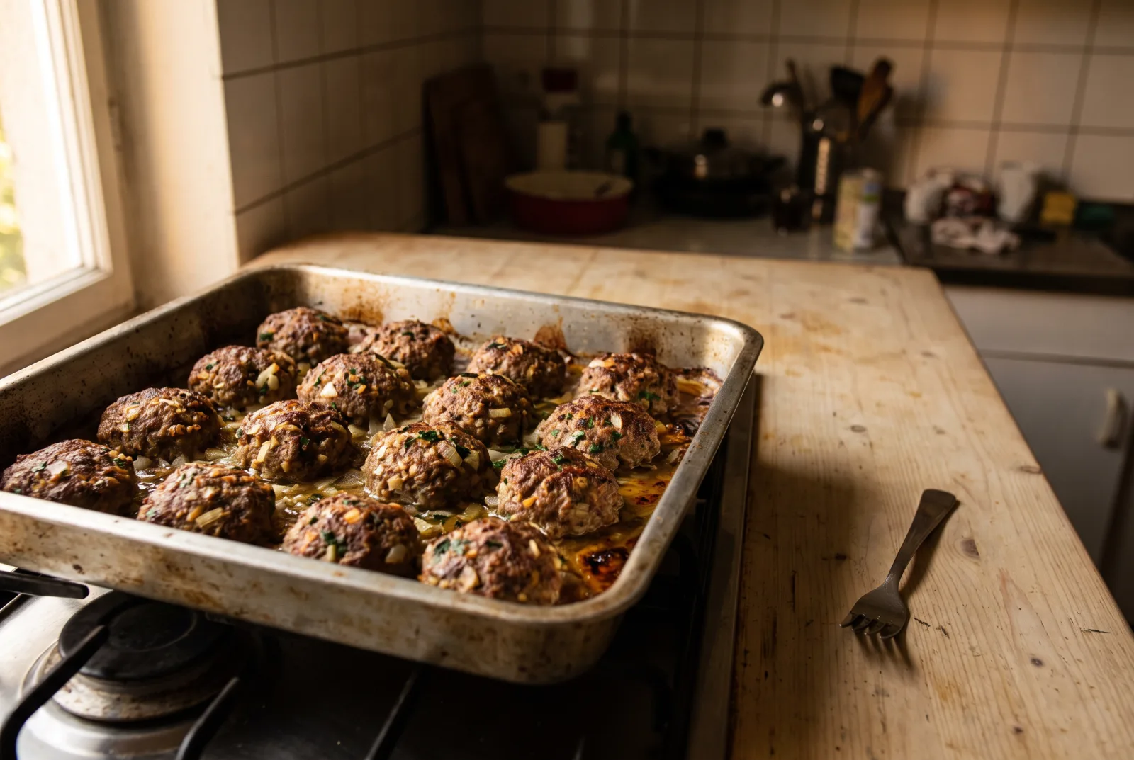 Armenian-Style Kyufta — Baked Meatballs with Rice Filling