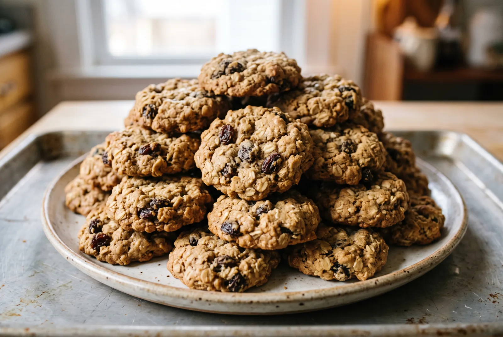 Oatmeal Raisin Cookies — Hearty, High-Fiber Treat