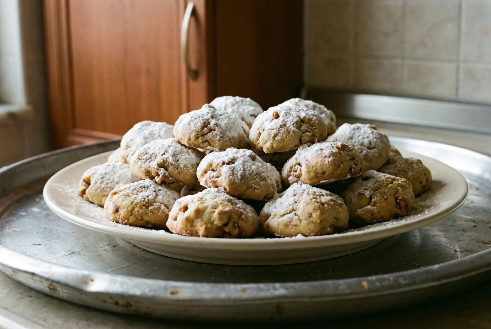 Snowball Cookies — Walnut Cookies with Powdered Sugar