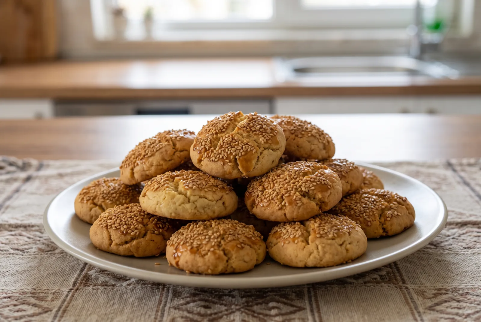 Sesame Cookies — Crisp Cinnamon Cookies