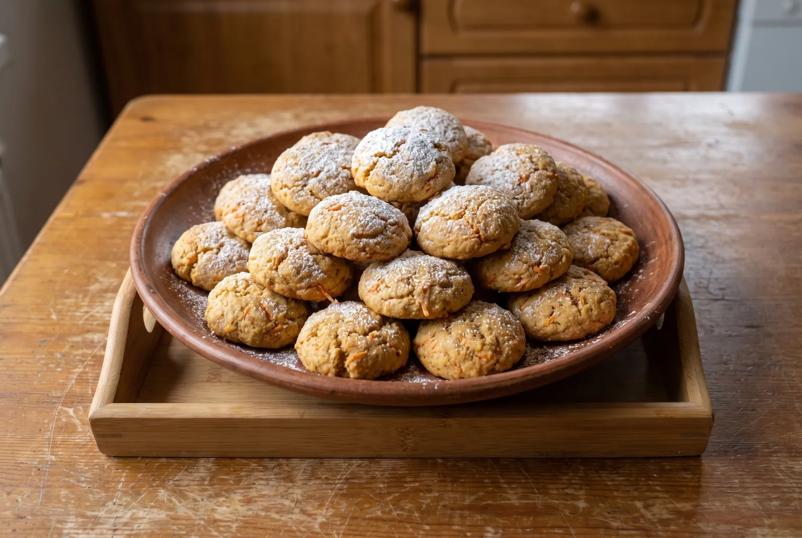 Carrot Cake Cookies with Cream Cheese Topping