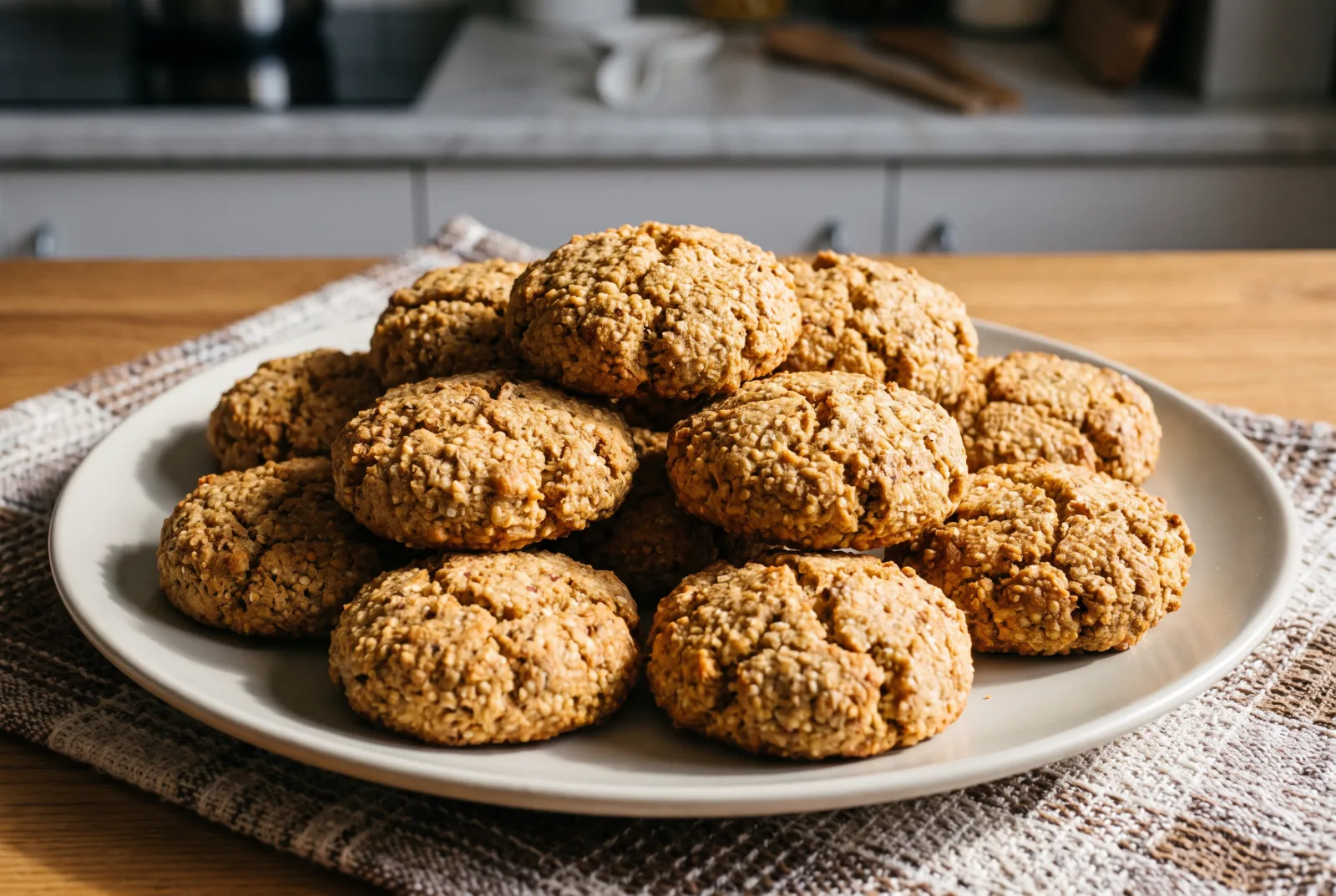 Kinoa Unlu Kurabiye — Gluten-Free Quinoa Flour Cookies