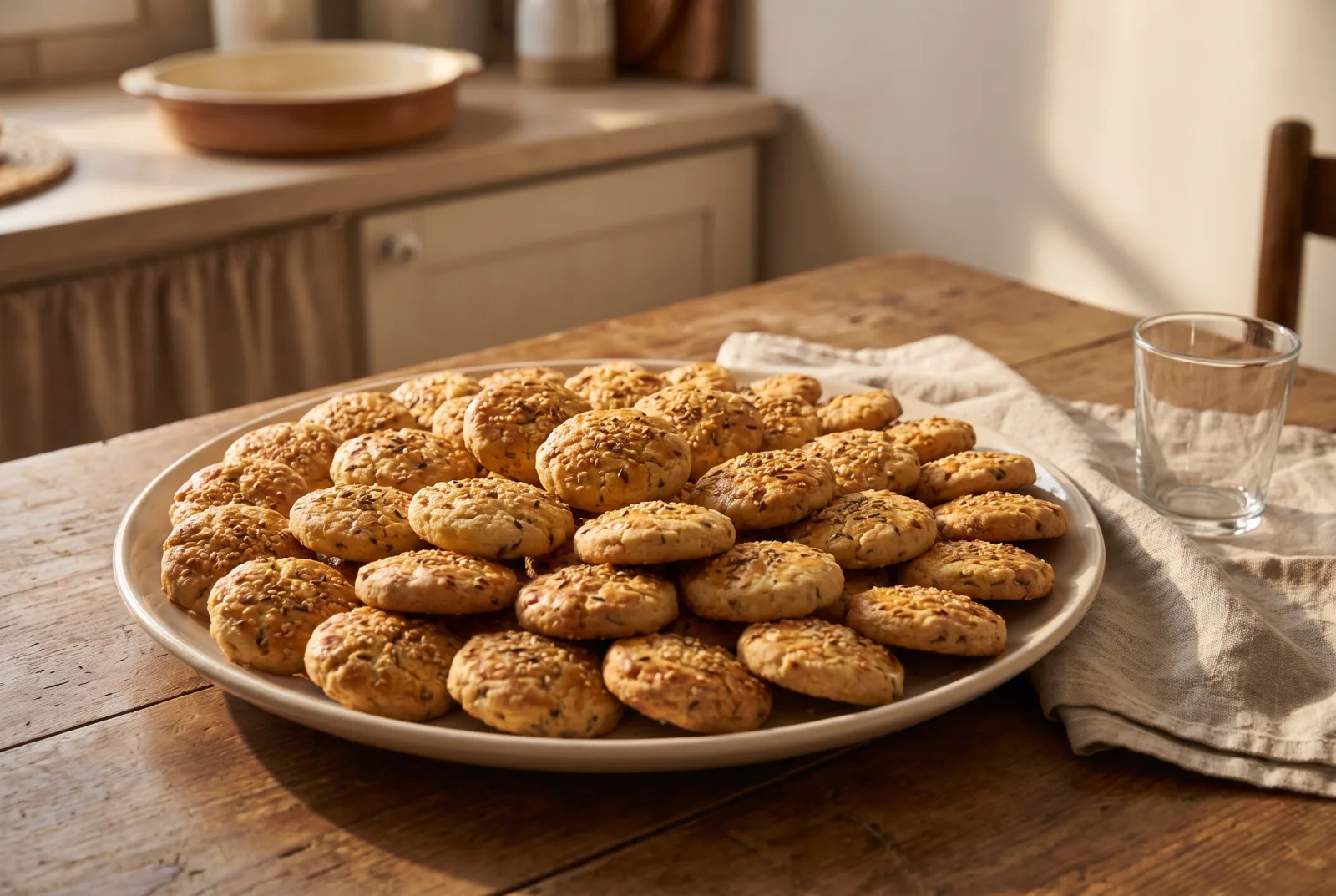 Savory Kashar Cheese and Cumin Cookies | A Salty Snack