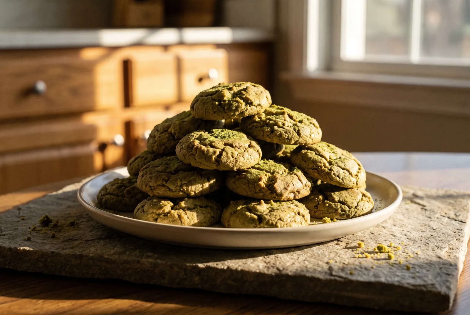 Matcha Cookies | Green Tea-Infused Butter Cookies