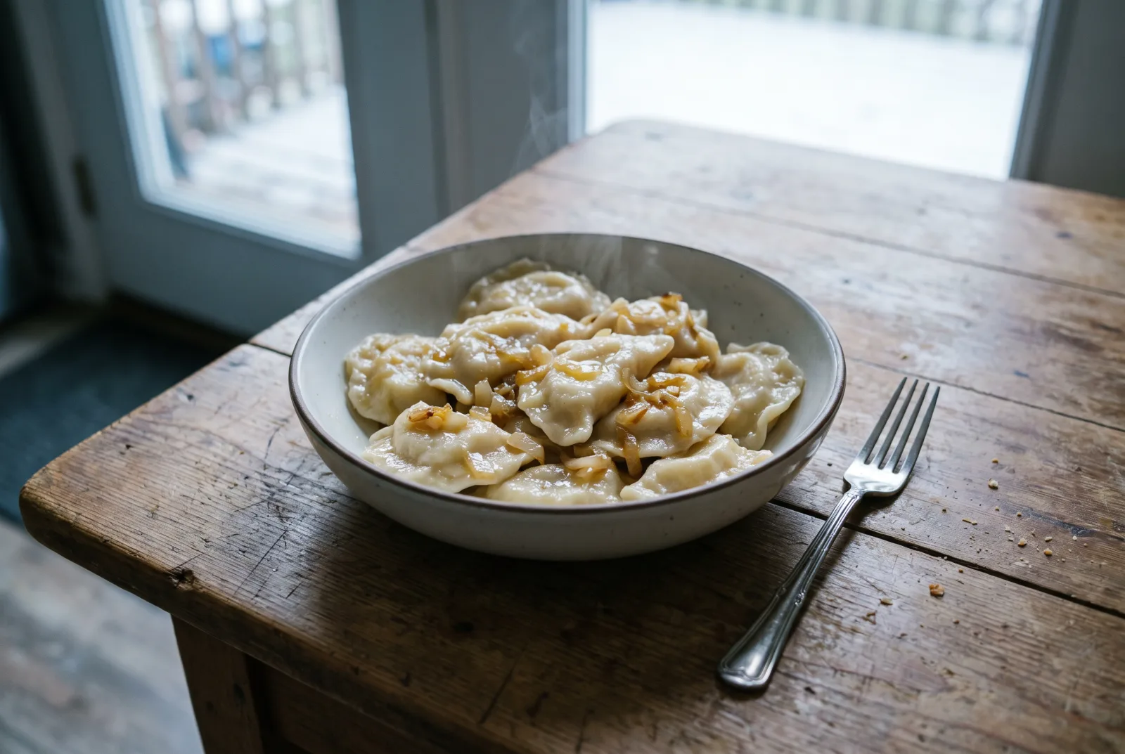 Vareniki — Ukrainian Potato and Kashar Cheese Dumplings