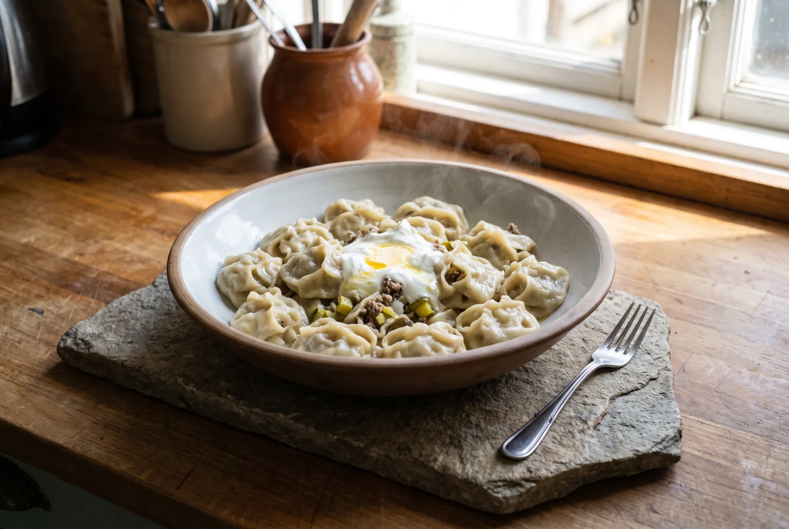 Uzbek Manti | Steamed Dumplings with Ground Lamb