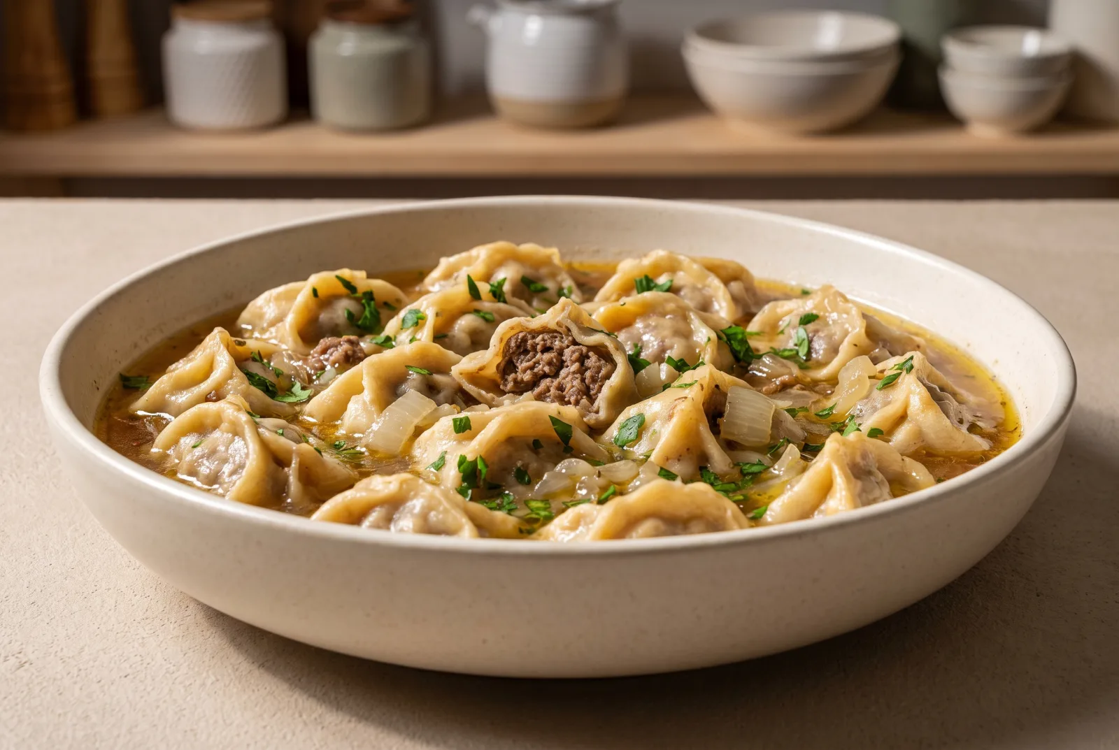 Armenian Manti: Baked Meat Dumplings