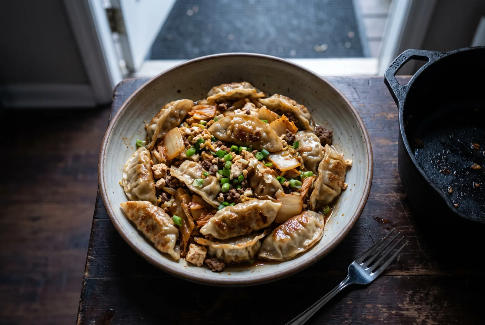 Gun Mandu — Korean Fried Kimchi Dumplings