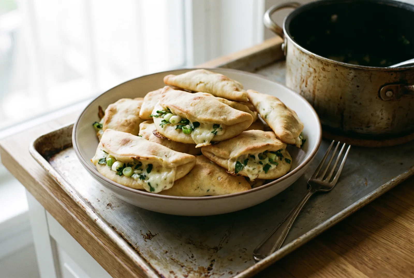 Sambousek — Lebanese Fried Cheese Pastries