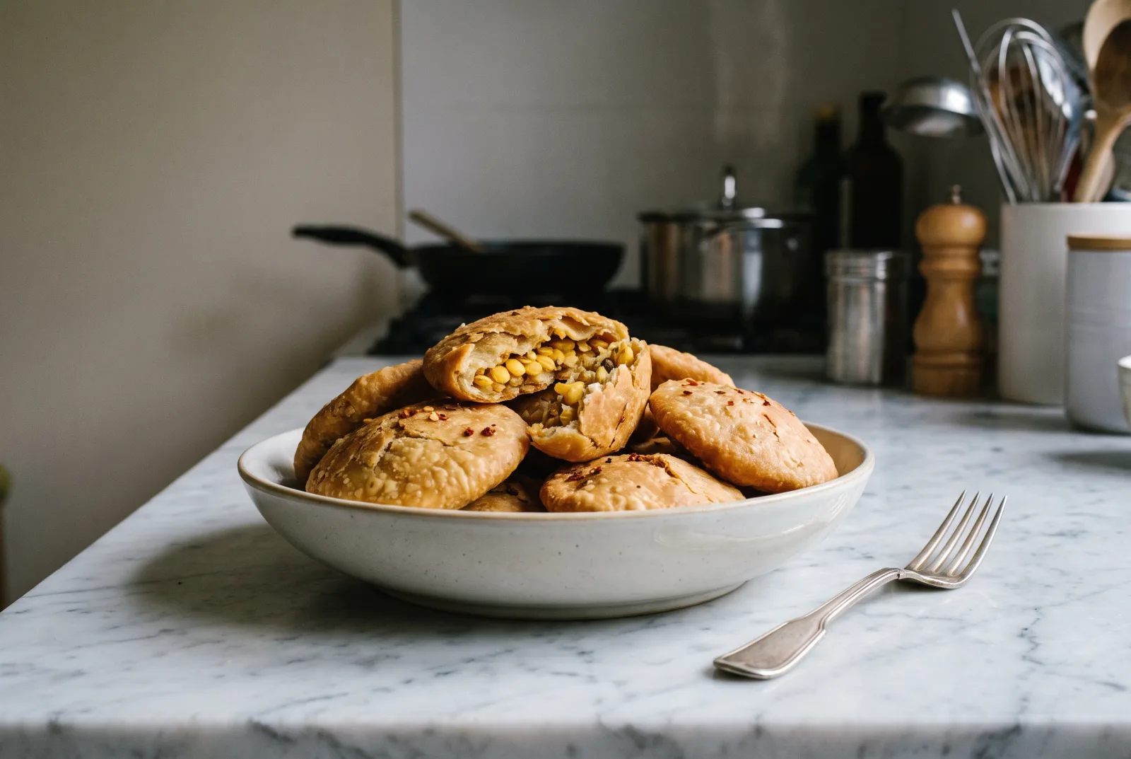 Kachori — Indian-Style Fried Lentil-Stuffed Pastries