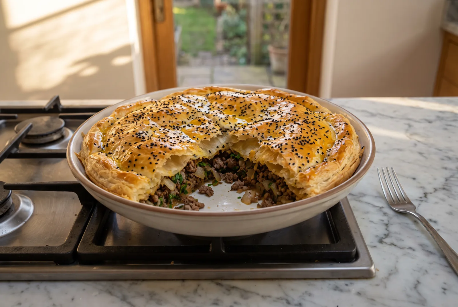 Talaş Böreği: Ottoman-Style Ground Beef Puff Pastry Parcels