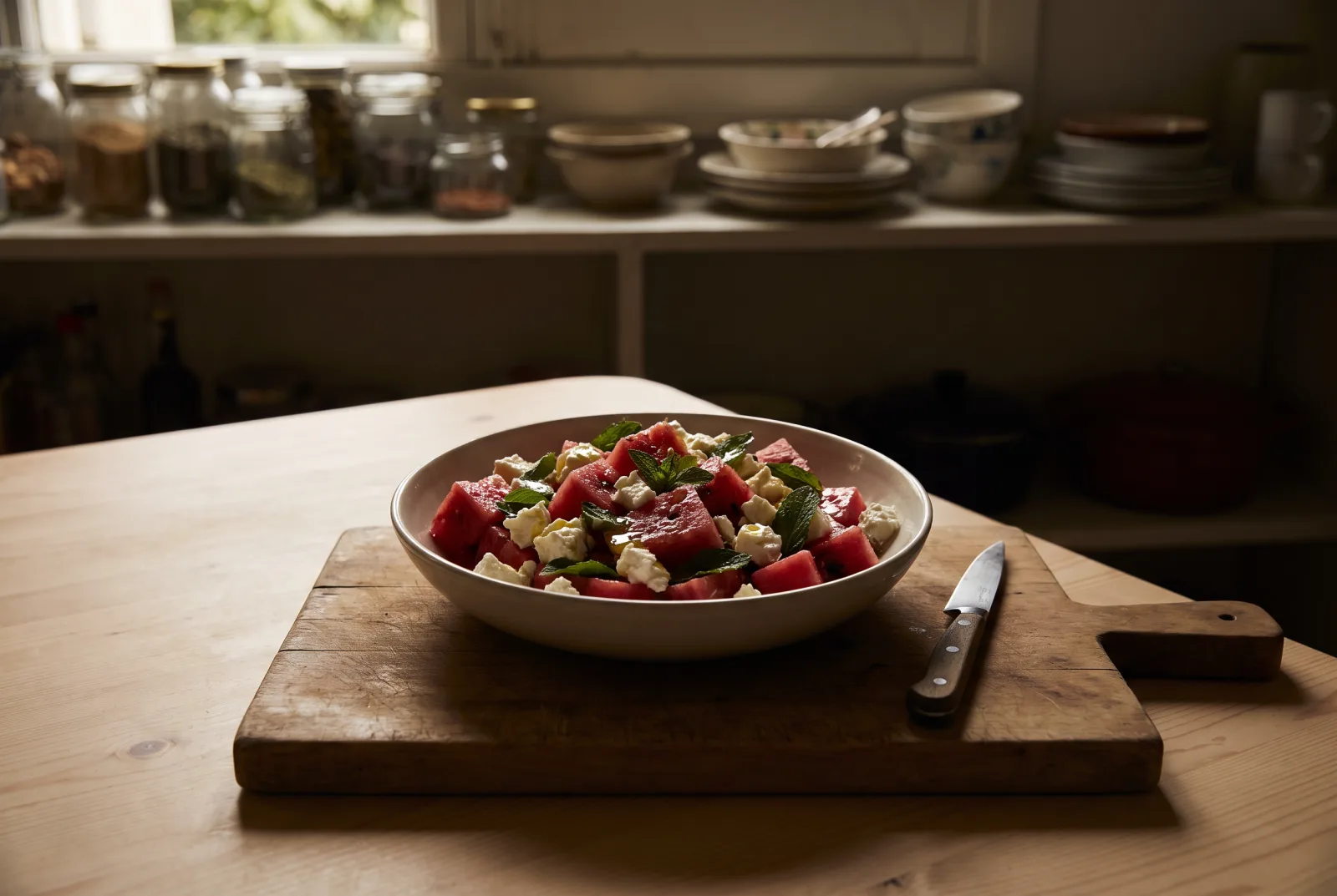 Watermelon Feta Salad with Mint