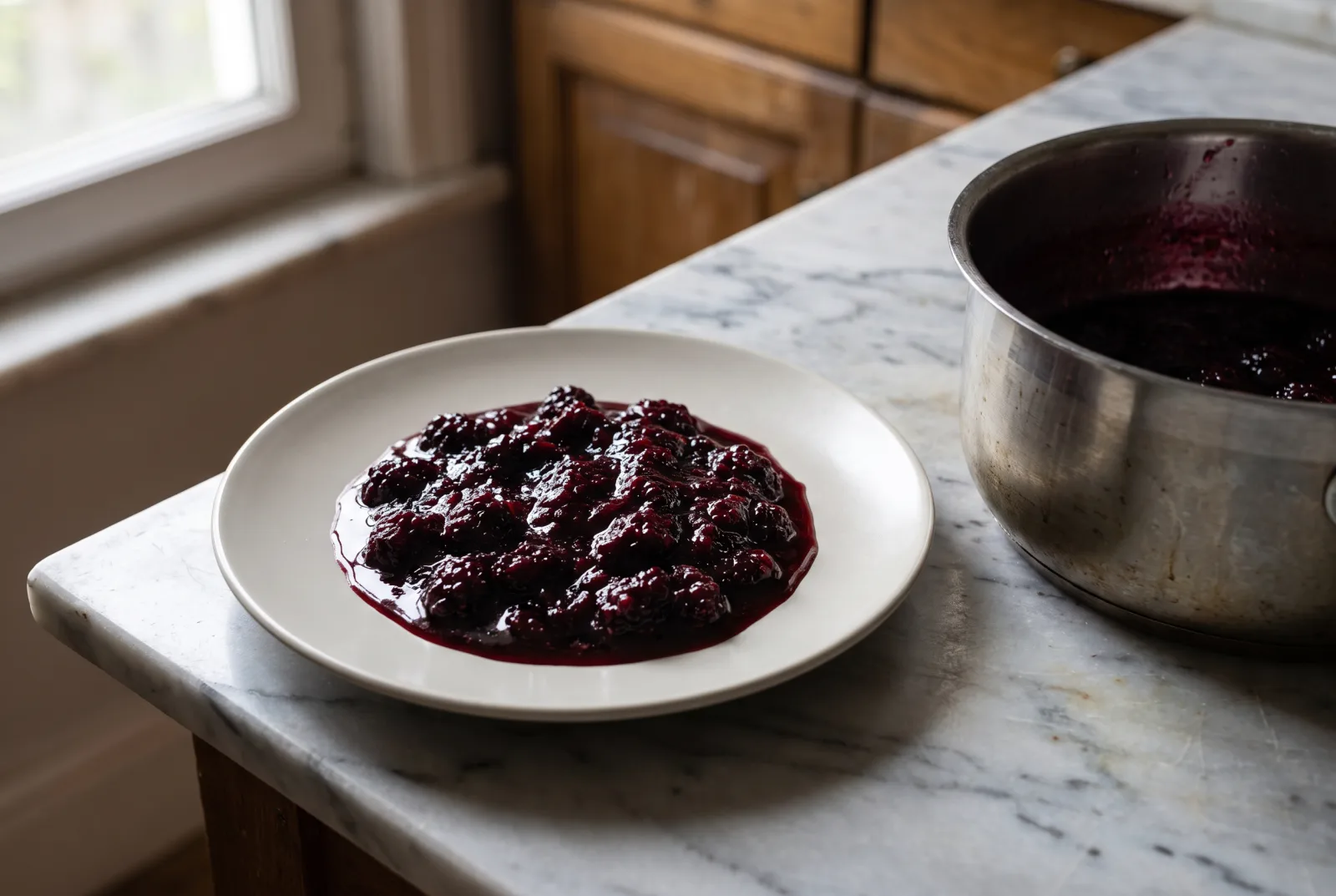 Blackberry Syrup for Drinks and Desserts | Homemade with Lemon