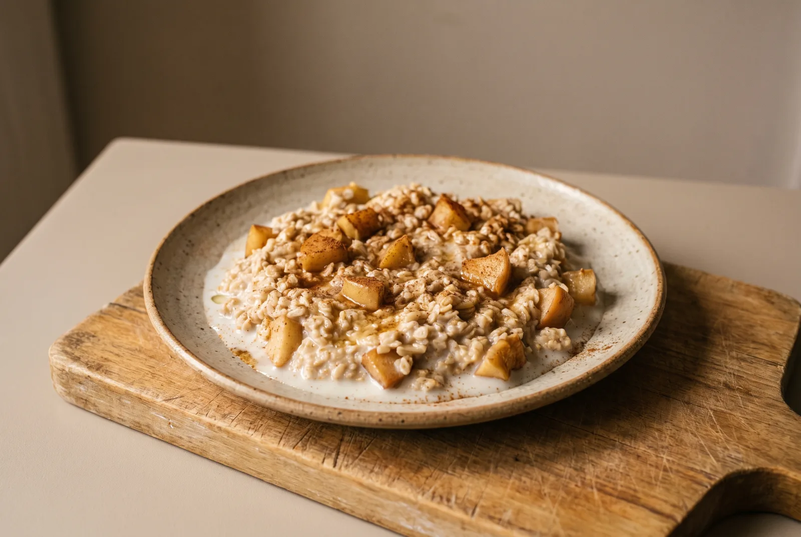 Apple Cinnamon Oatmeal Bowl — Fruit-Studded Breakfast