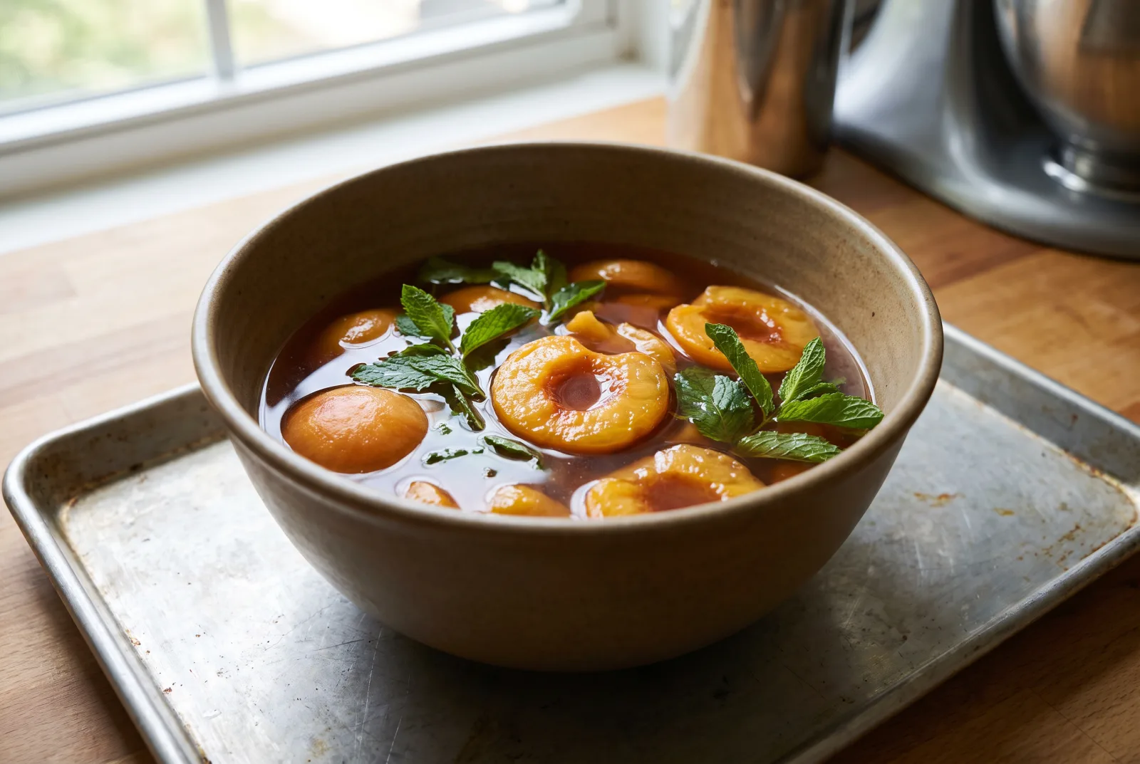 Peach Iced Tea | Homemade Peach Iced Tea with Mint