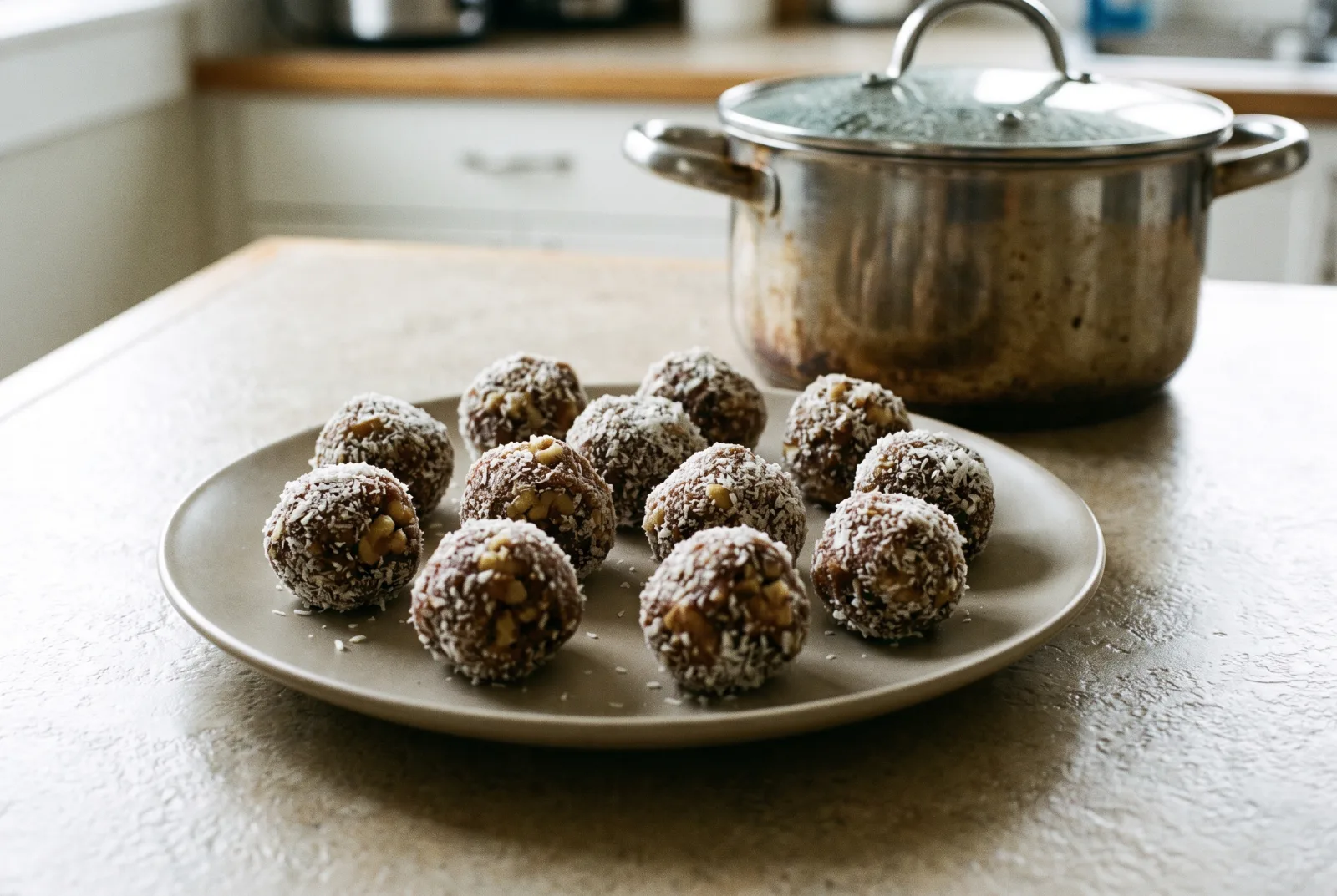 Date and Walnut Energy Bites — No Bake