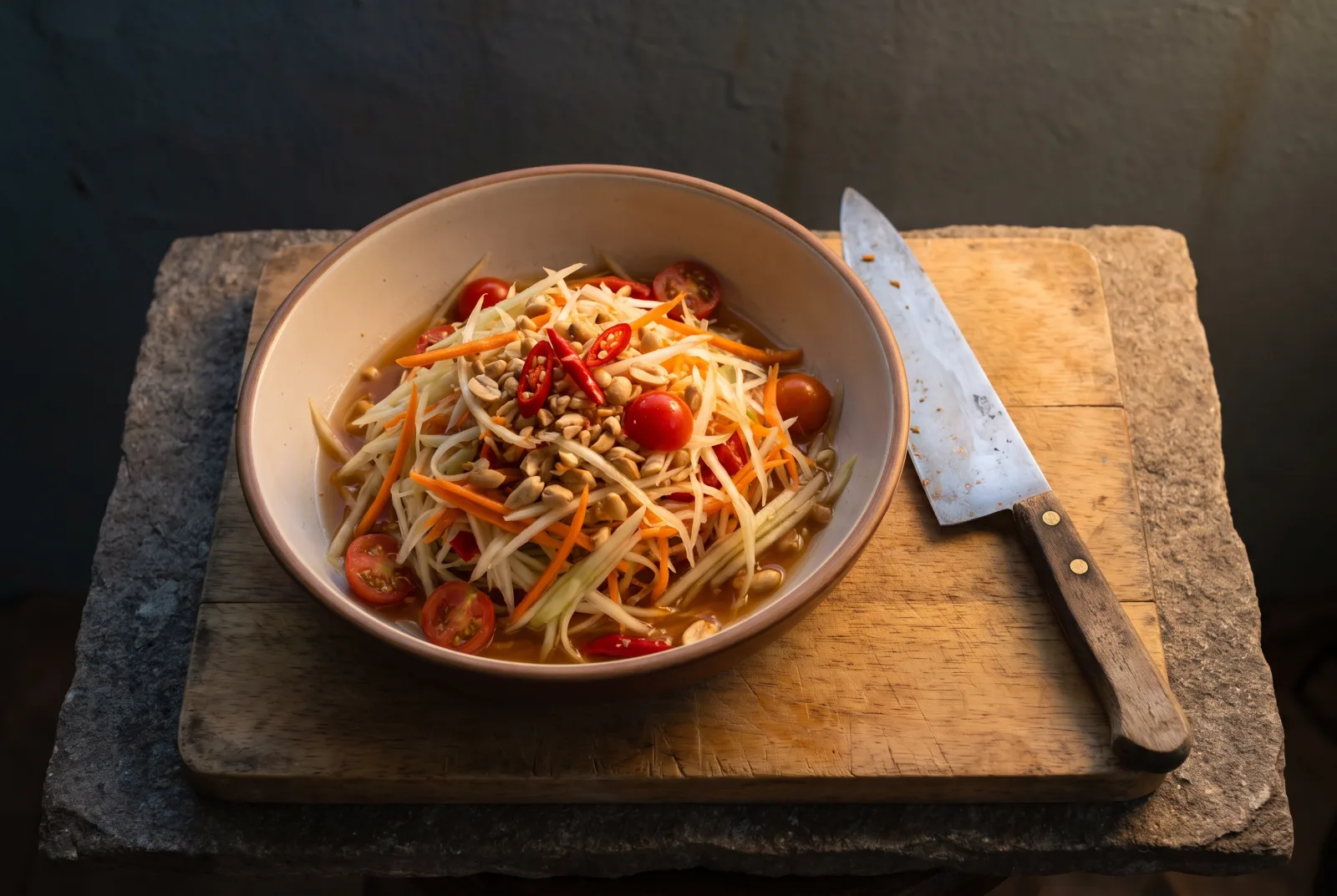 Green Papaya Salad | Spicy and Sour Thai Salad