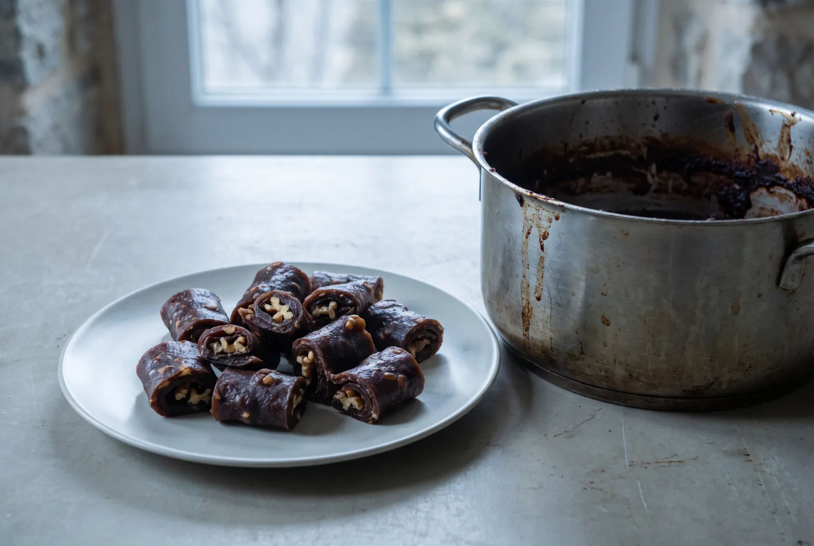 Cevizli Üzüm Pestili | Traditional Anatolian Walnut-and-Grape Molasses Snack