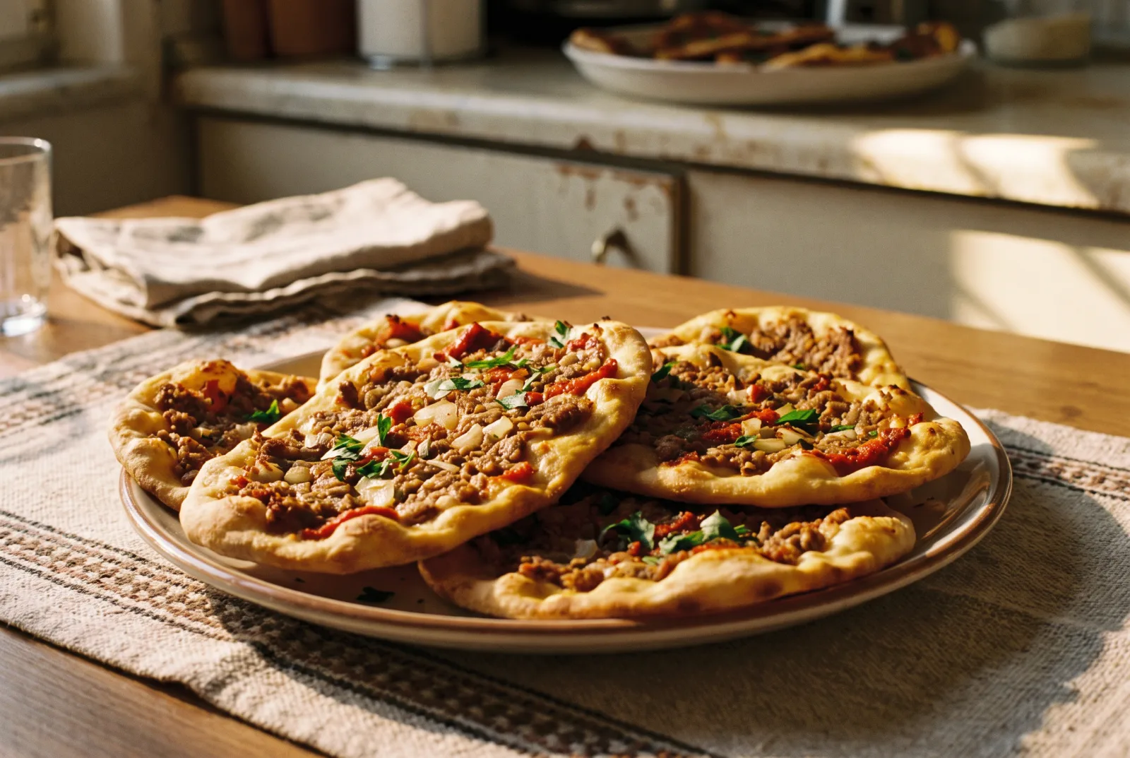 Kayseri-Style Meat Bread — Thin, Crispy Turkish Flatbread