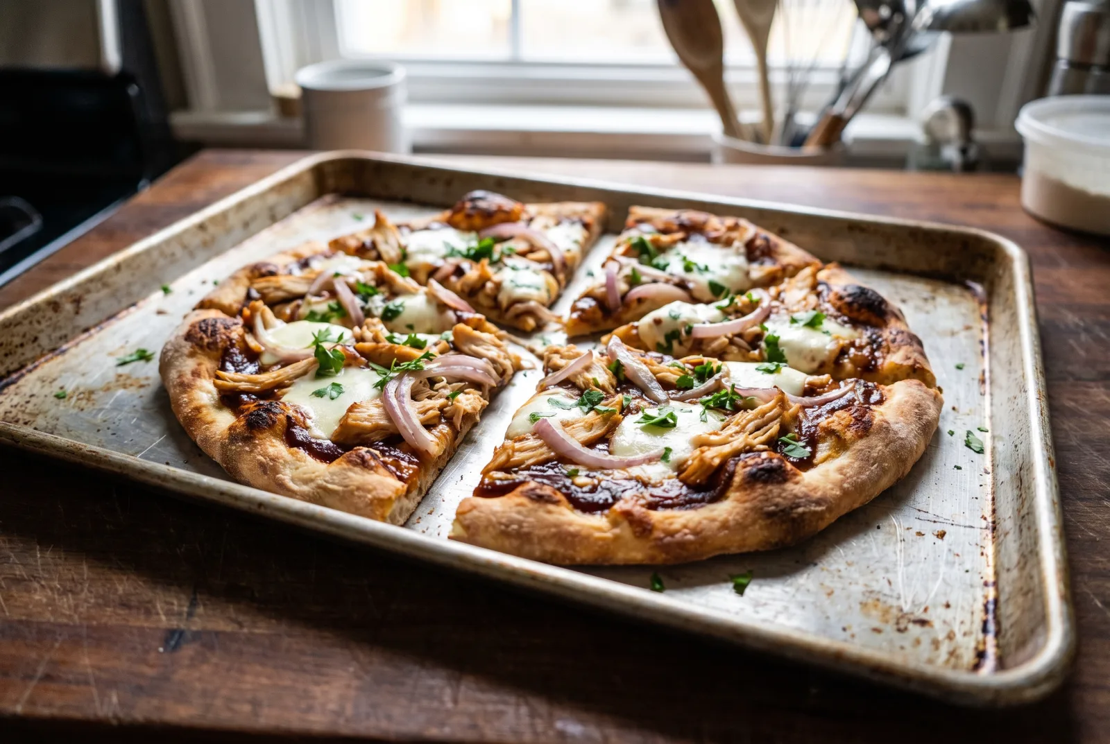 BBQ Chicken Pizza | Oven-Baked Chicken Pizza