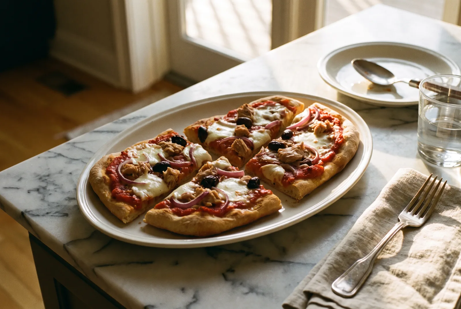 Tuna Pizza — Italian-Style with Olives
