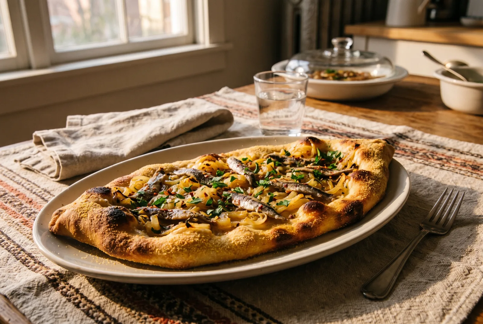 Hamsili Pide — Black Sea-Style Anchovy Flatbread