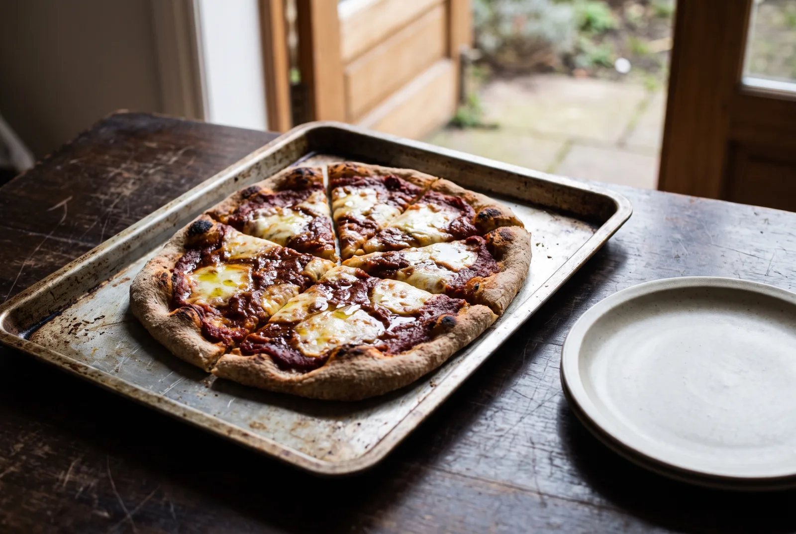 Whole-Wheat Thin-Crust Pizza