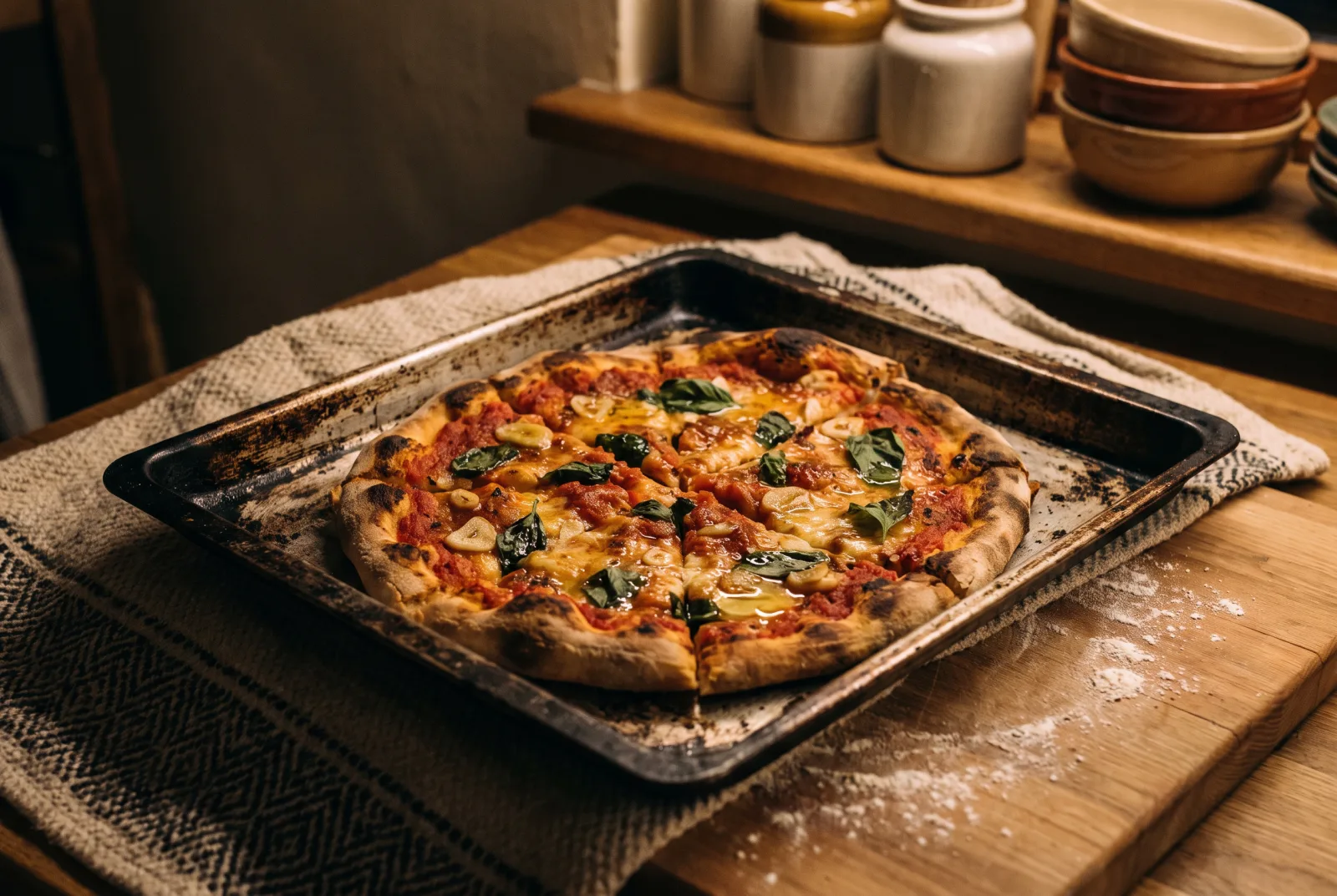 Pizza Marinara | Cheese-Free Garlic Italian Pizza