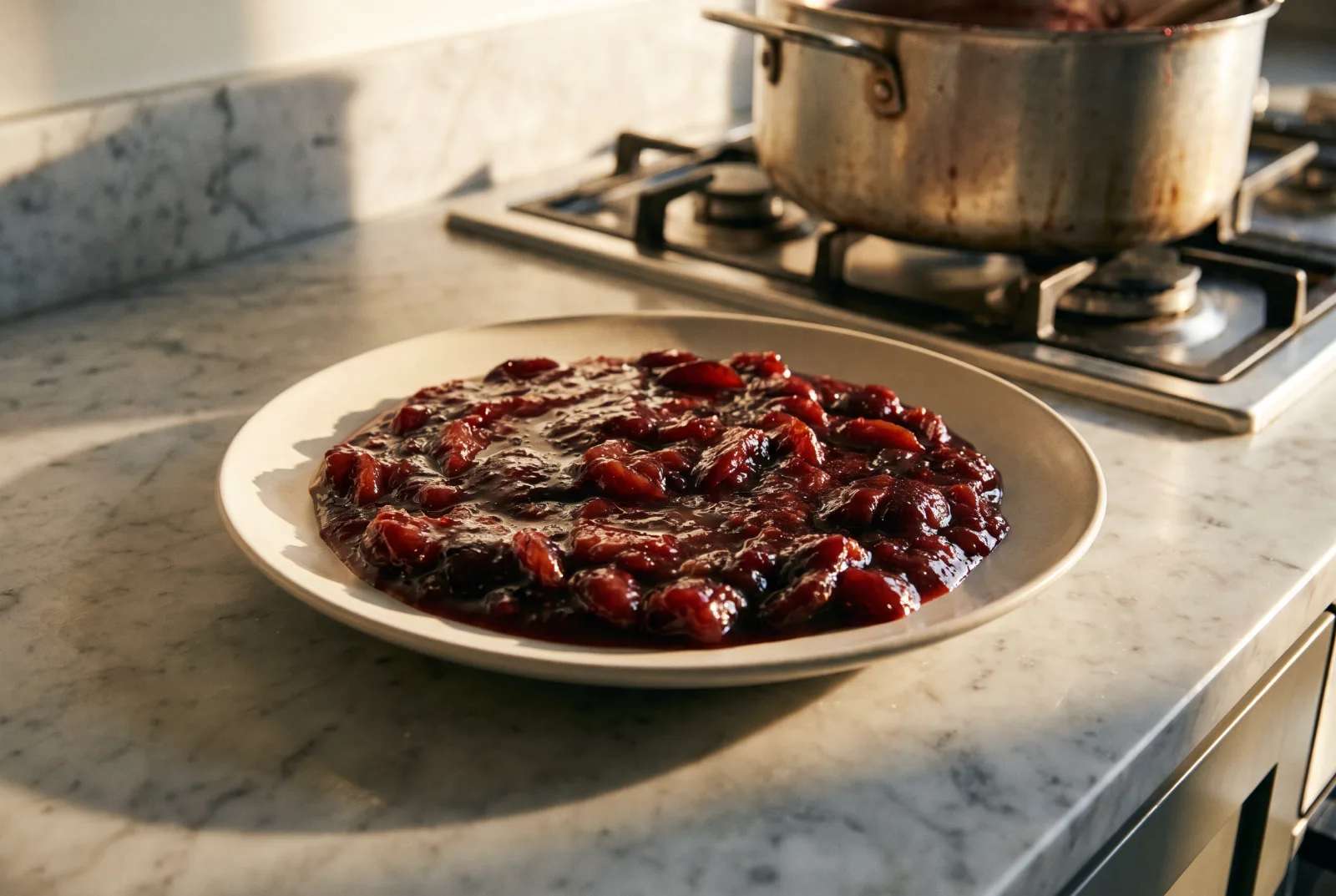 Plum Jam — Homemade Deep Purple Preserve