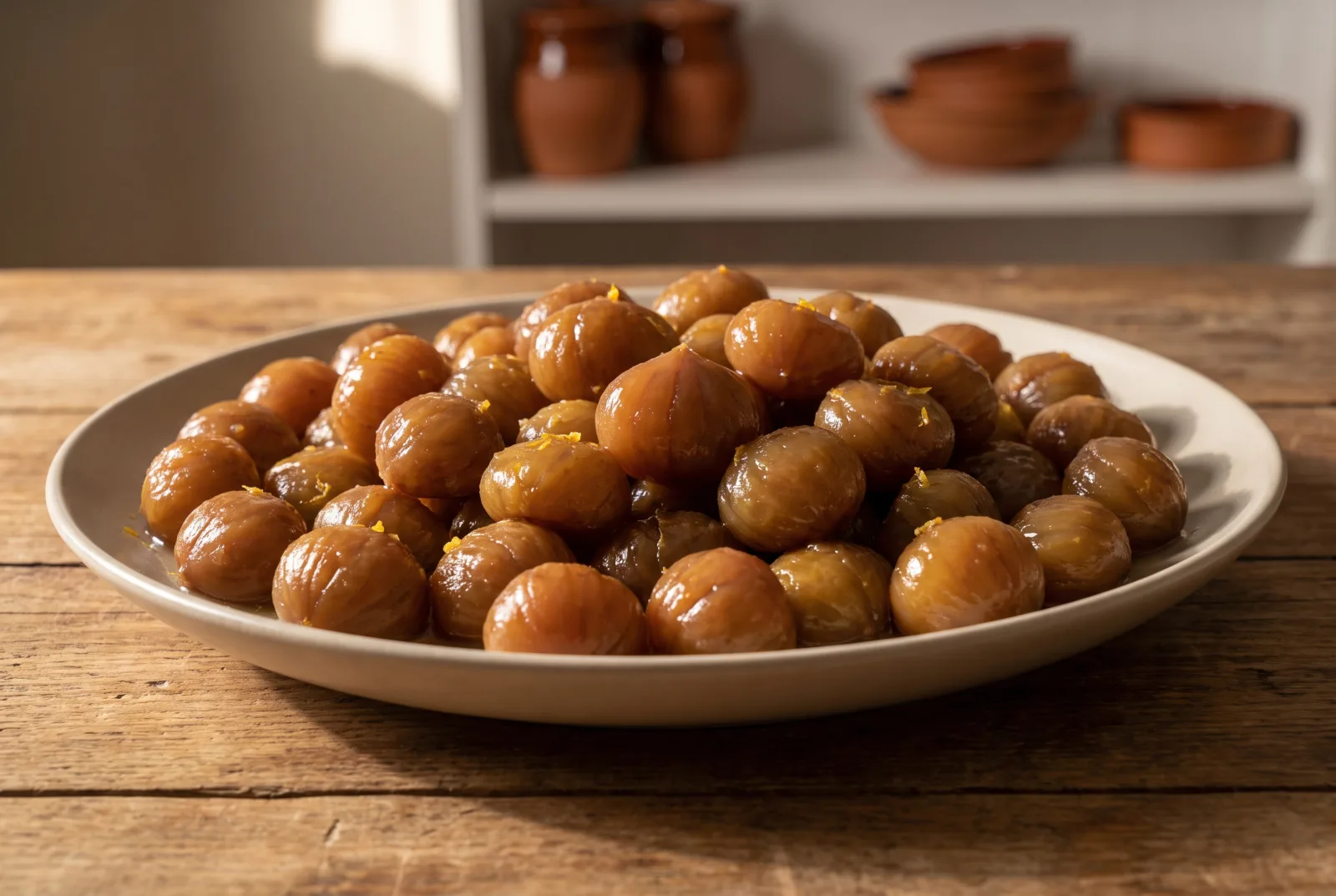 Chestnut Jam | Whole Chestnuts Simmered in Vanilla Syrup