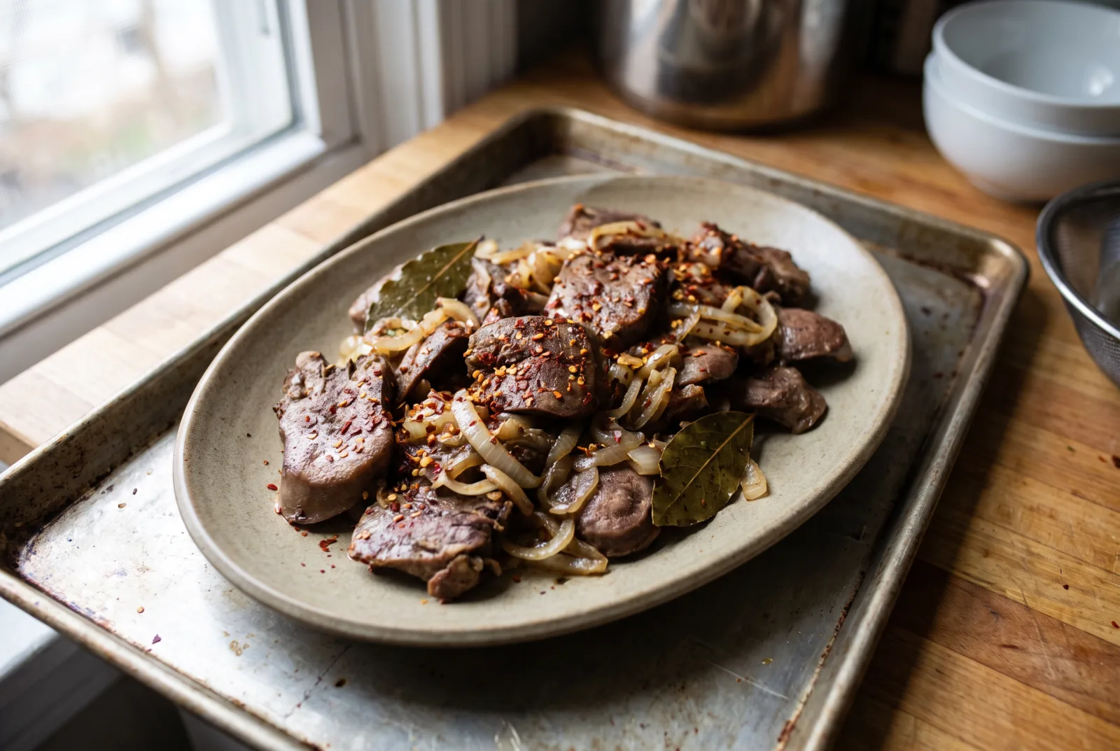 Beef Tongue Sauté | Beef Tongue with Onions