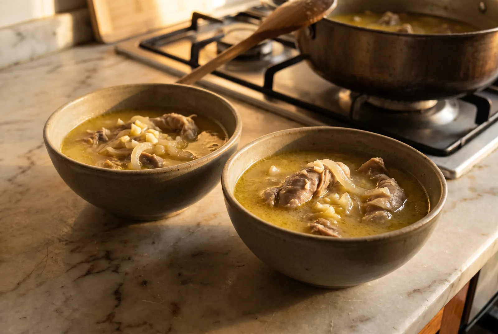 Şirden Soup (Lamb Abomasum with Egg-Lemon Tempering)