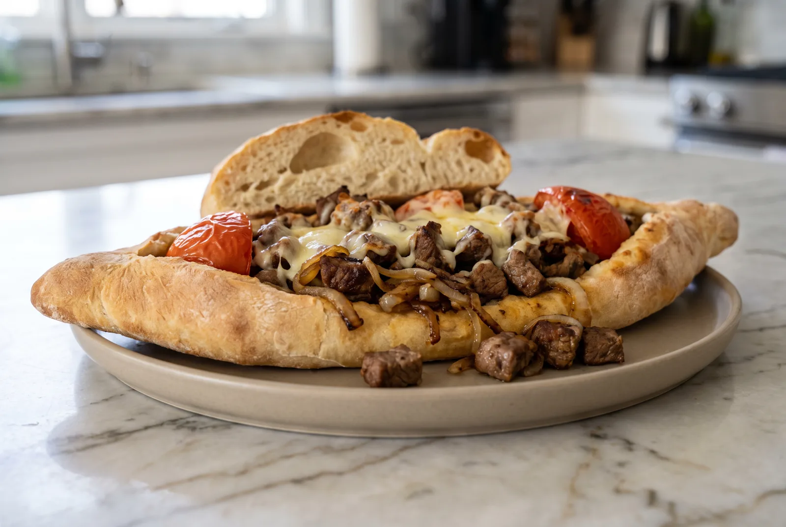 Turkish Lamb Kavurma Sandwich | Lamb and Kashar Cheese