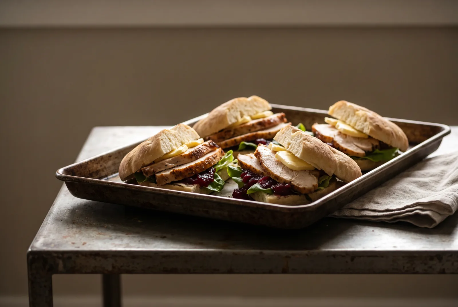 Oven-Roasted Turkey Sandwich | Turkey Sandwich with Cranberry Sauce