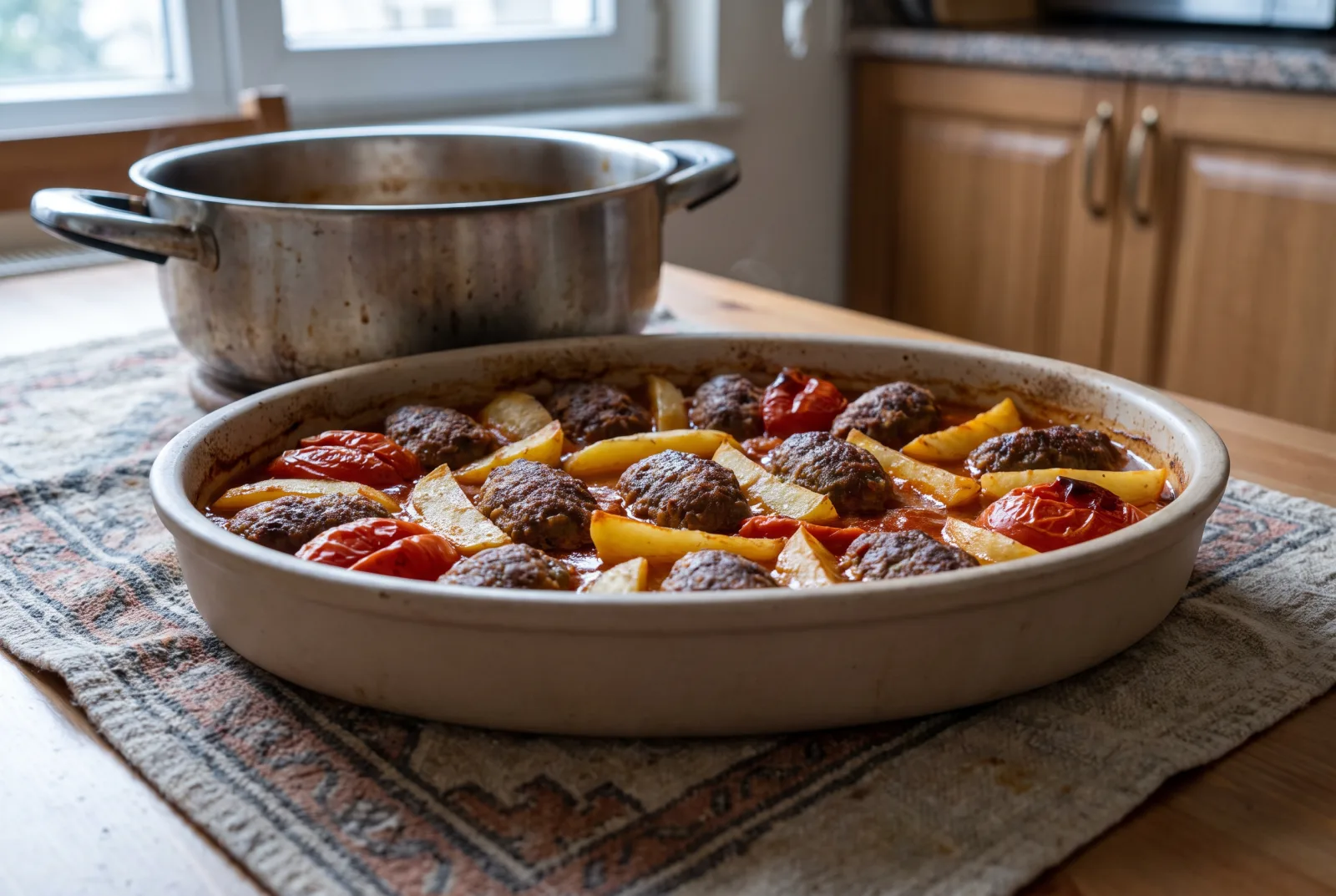 Izmir-Style Meatballs in Bread | Meatball Sandwich with Tomato Sauce