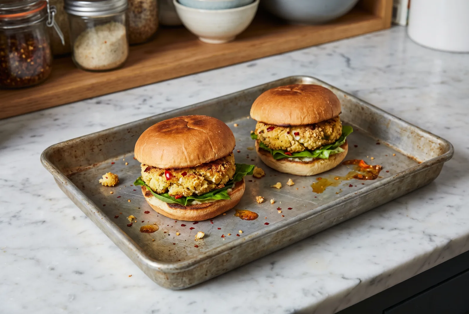 Spiced Cauliflower Burger | Oven-Roasted Vegetable Burger