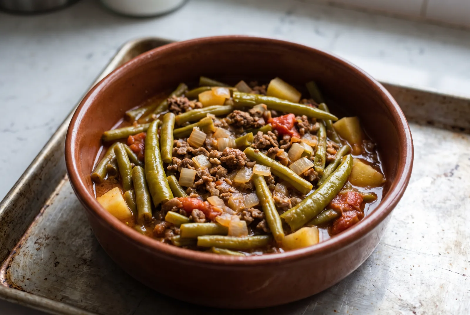 Ground Meat and Green Beans | Turkish-Style Sautéed Stew