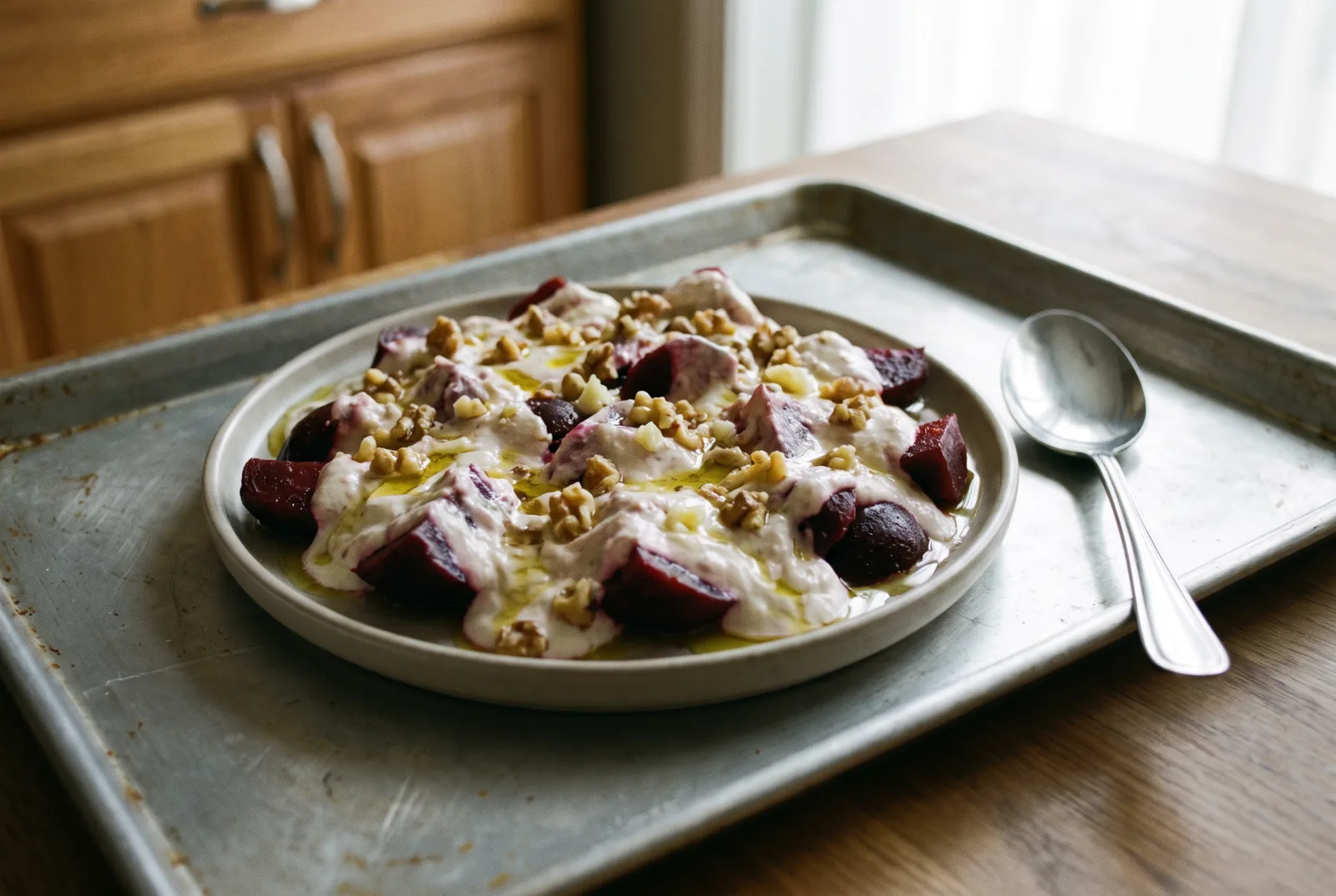 Garlic Yogurt Beets — Chilled Boiled Beet Salad