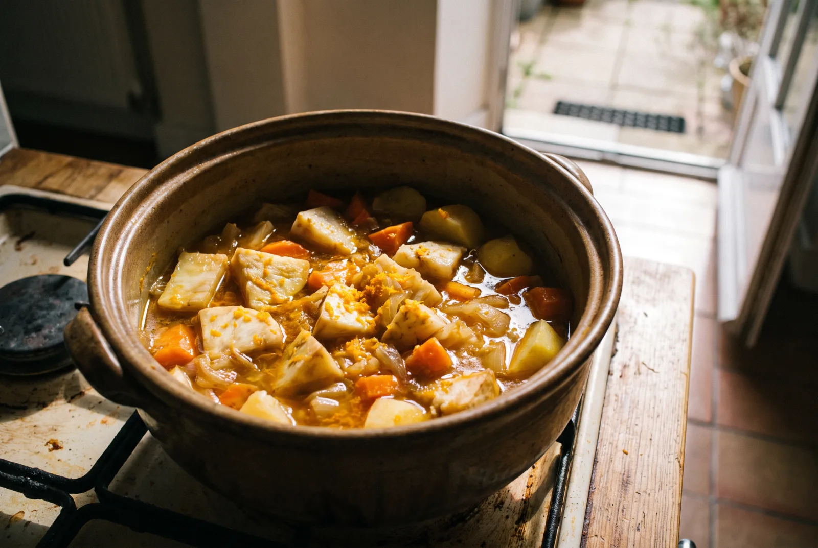 Olive Oil-Braised Celery Root with Orange