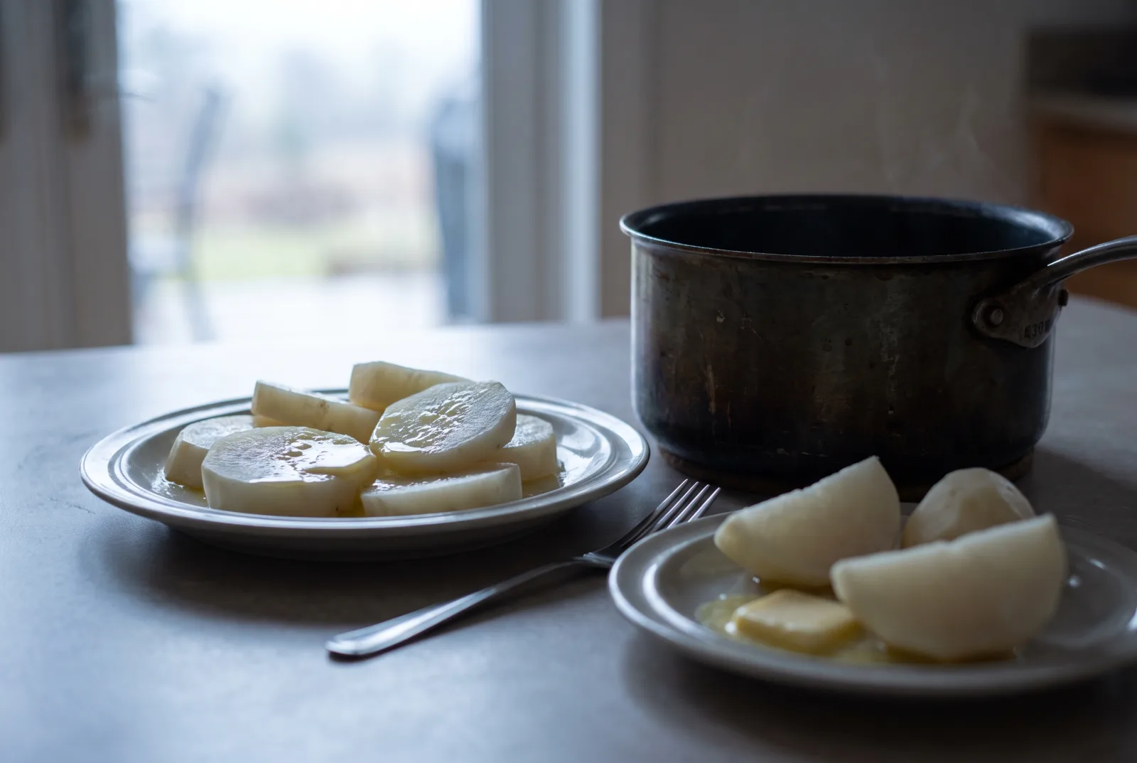 Boiled Turnips with Butter and Thyme