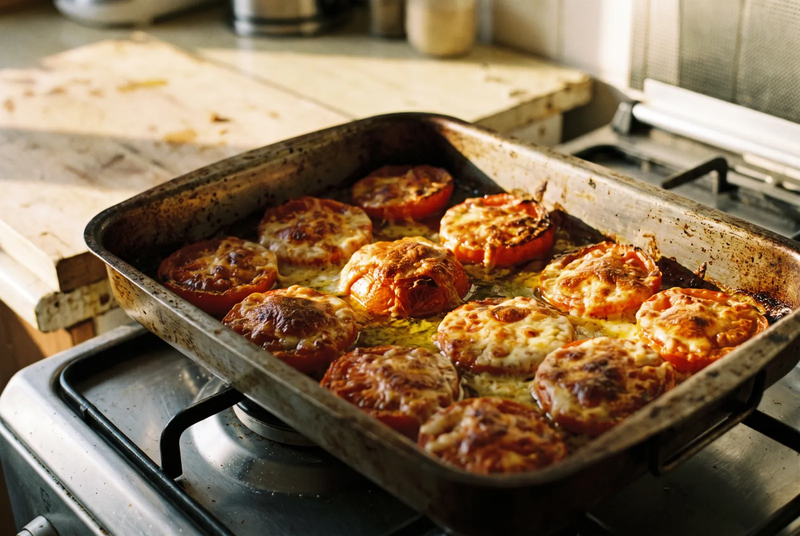 Baked Tomatoes | Topped with Cheese
