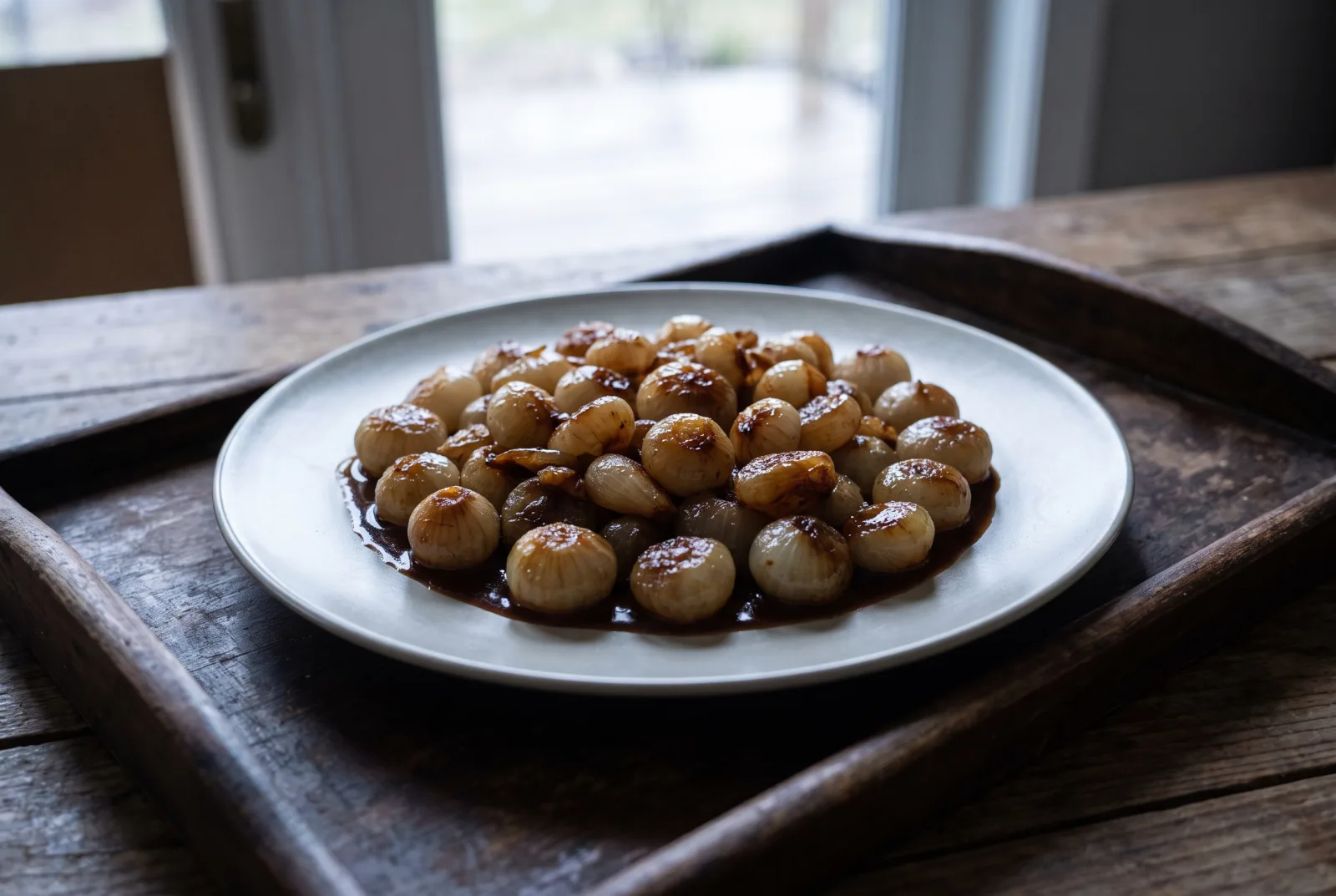 Caramelized Shallots with Grape Molasses