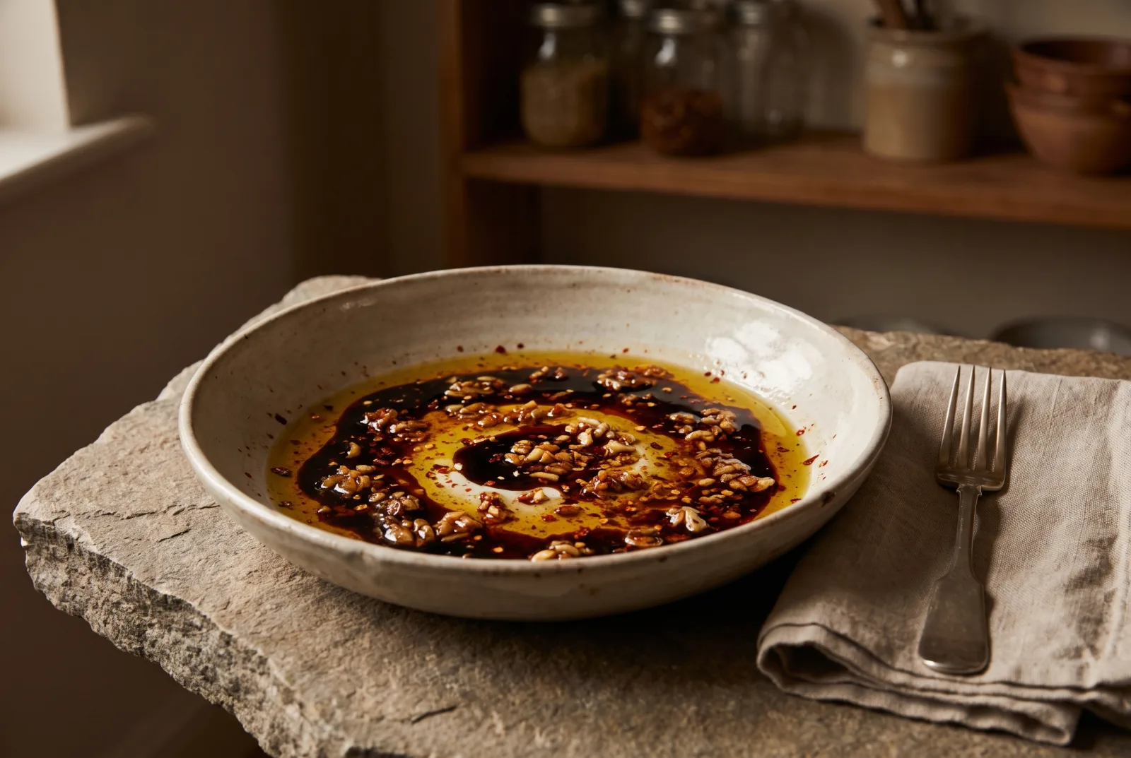 Pomegranate Molasses and Olive Oil Dressing | For Salads and Kisir