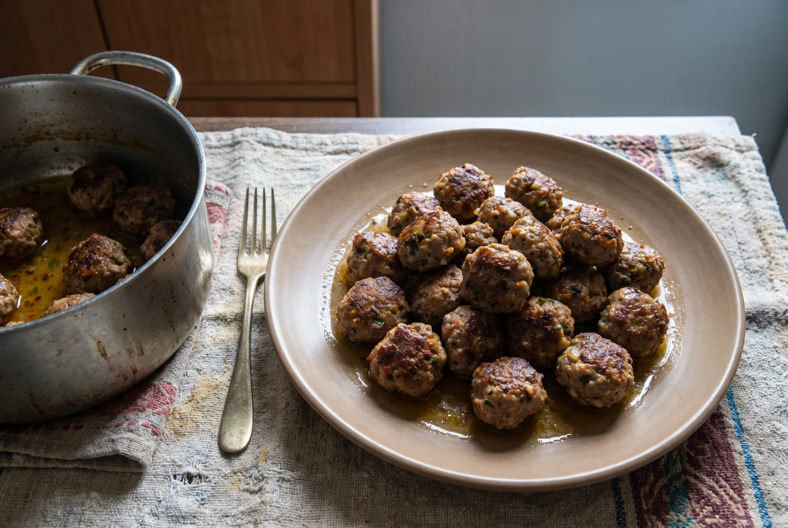 Turkey Meatballs with Grilled Vegetables