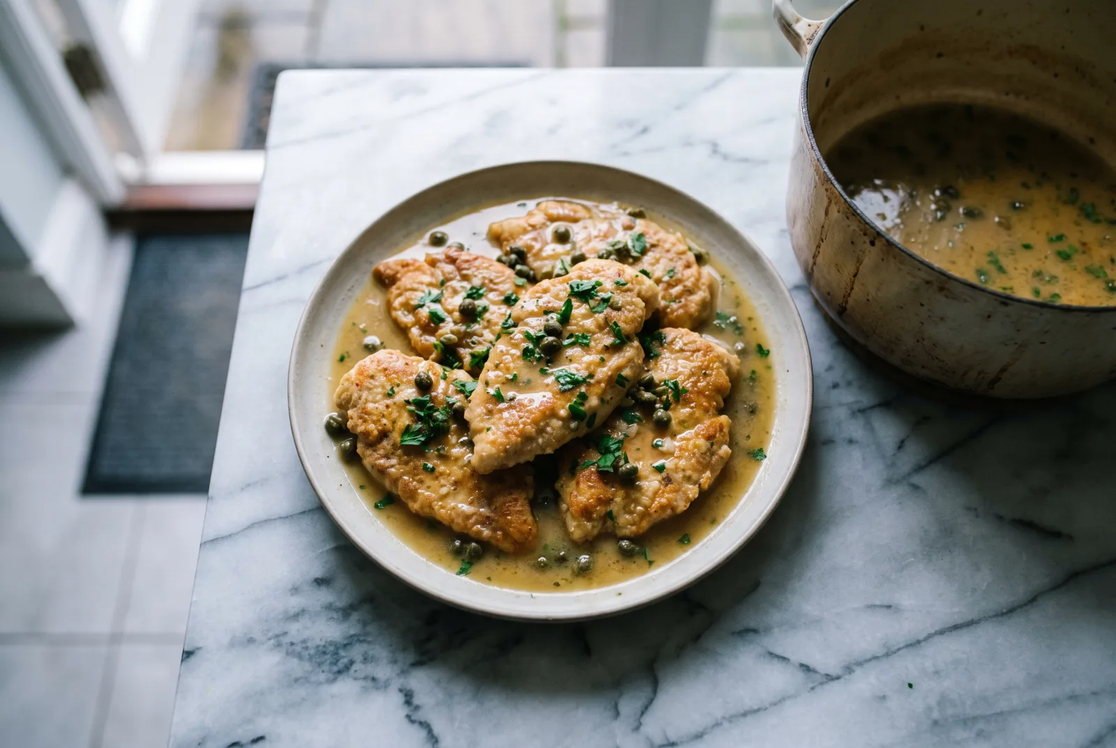 Chicken Piccata | Skillet with Lemon Caper Sauce