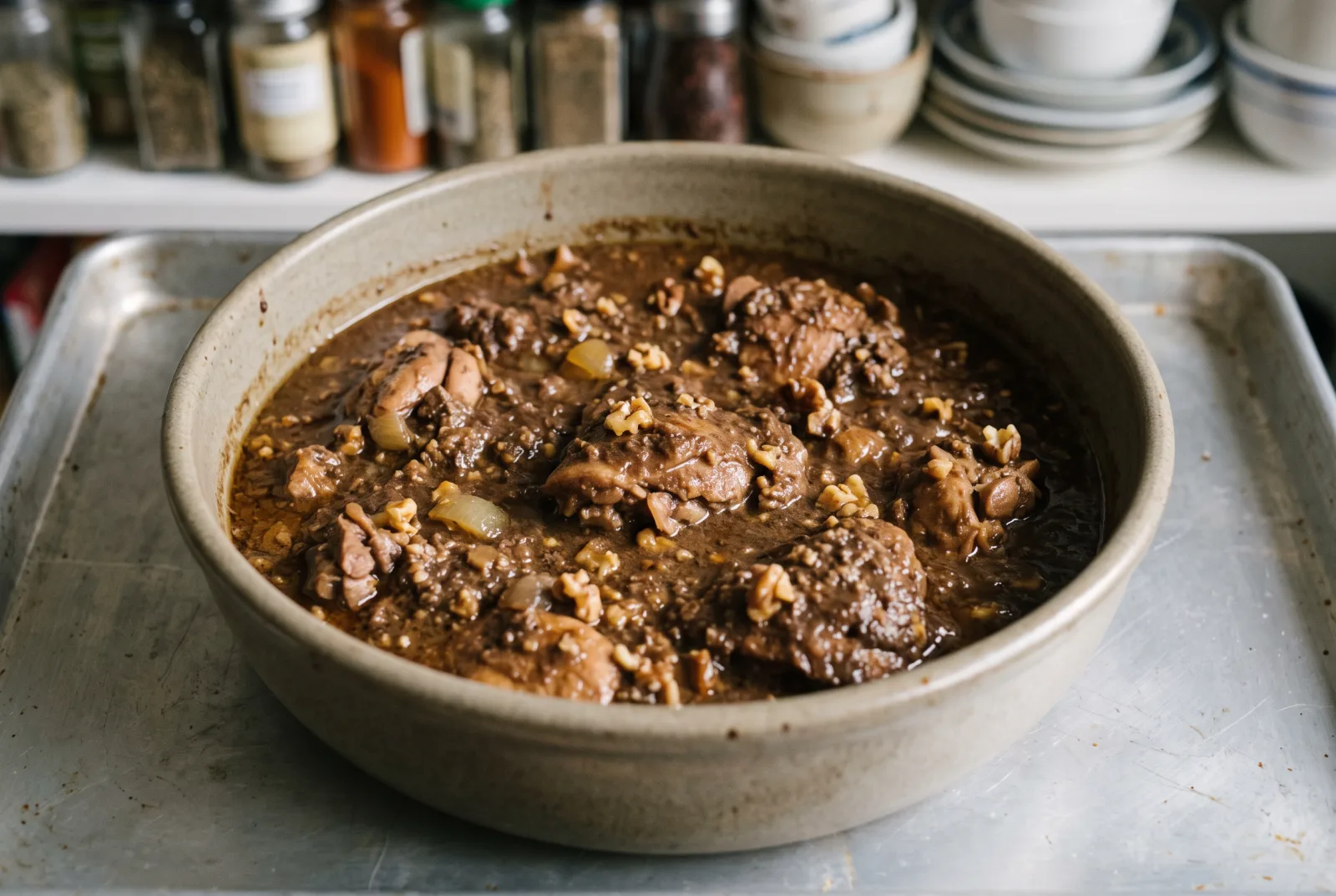 Fesenjan Chicken | Iranian Walnut and Pomegranate Stew