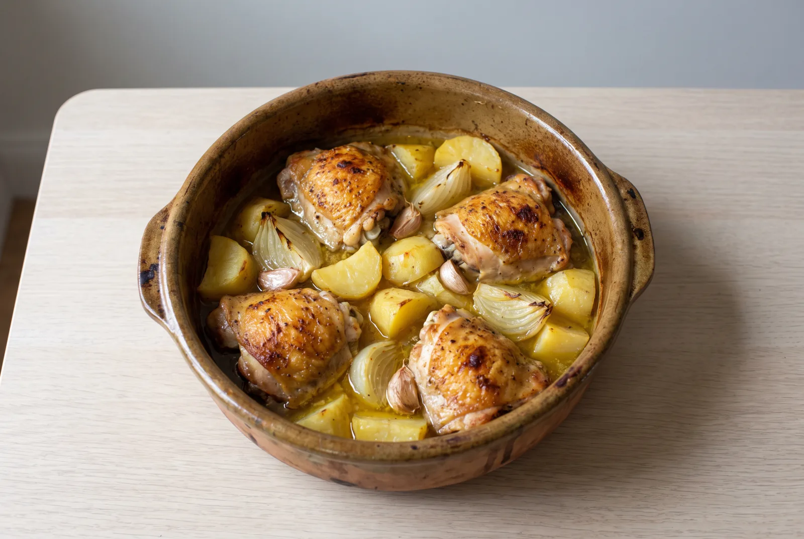 Greek-Style Lemon Chicken Bake with Potatoes