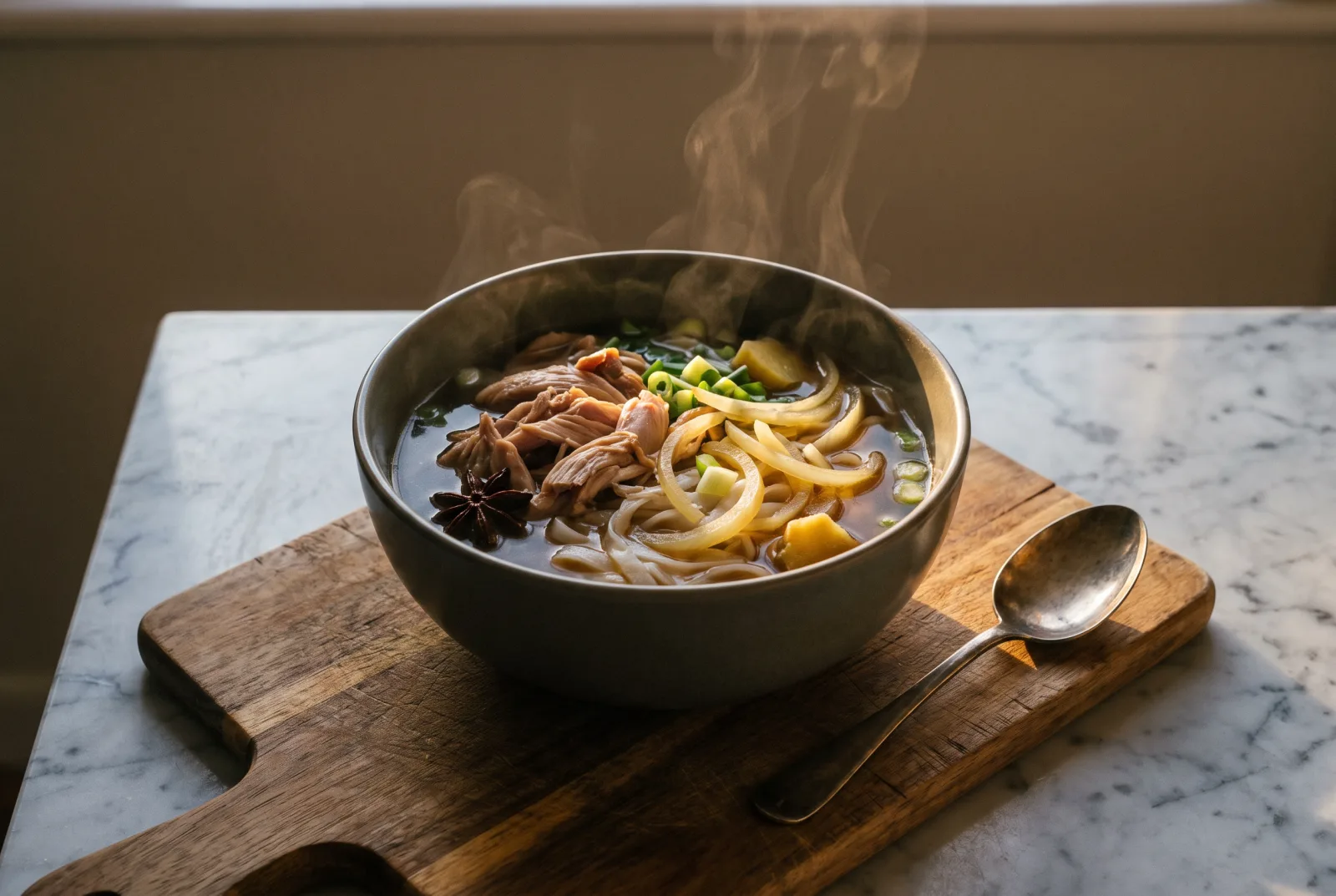Chicken Phở | Vietnamese Chicken Noodle Soup with Cilantro