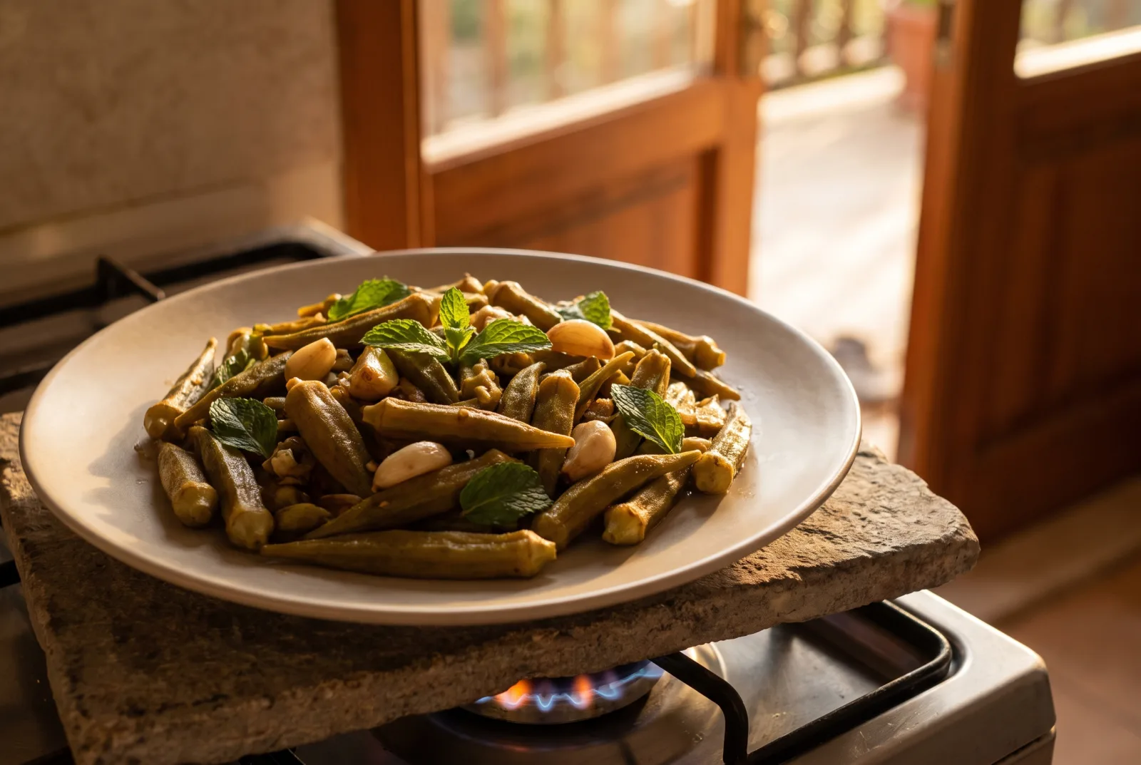 Okra Pickles | Tangy Vinegar-Brined Preserve