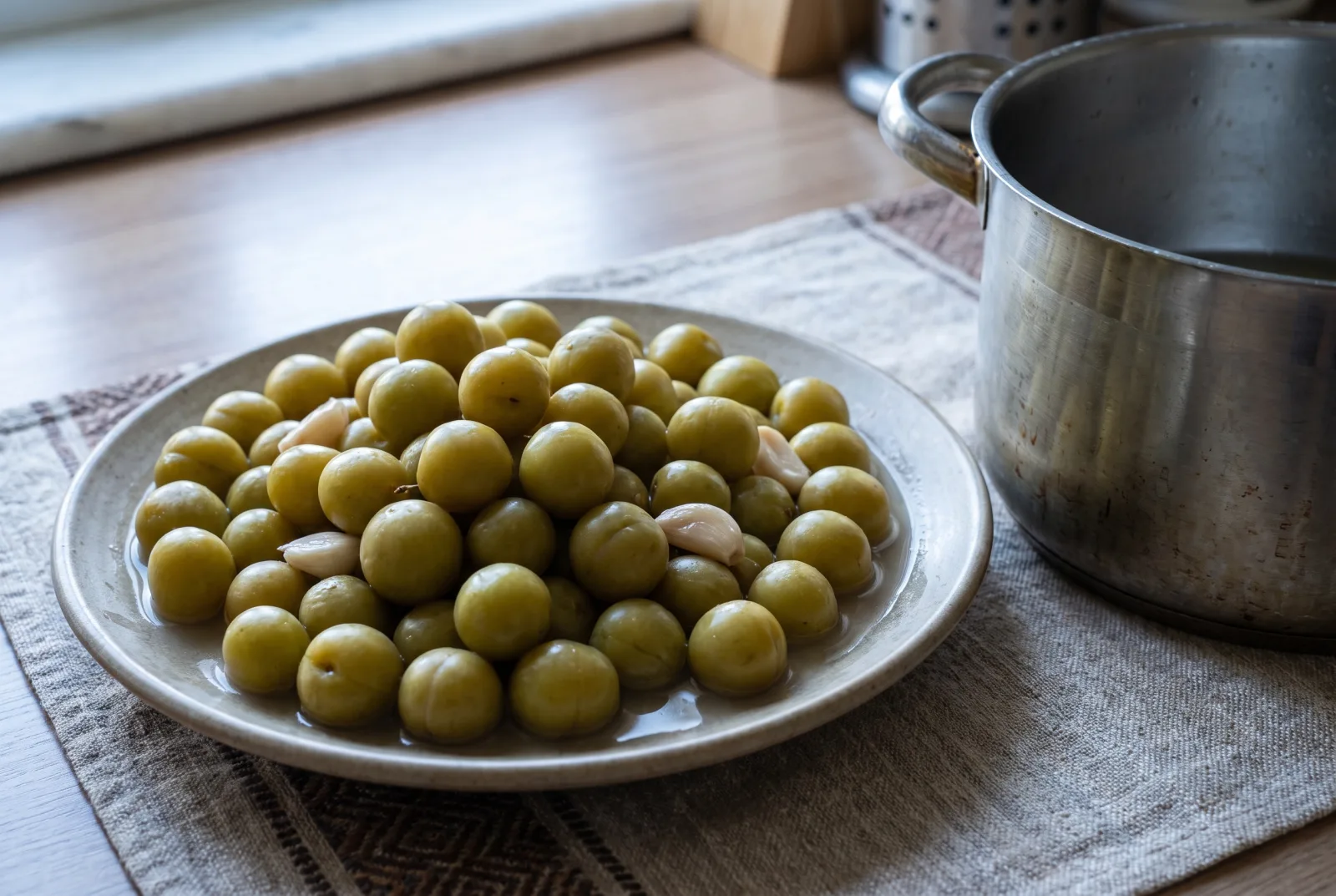 Pickled Green Plums | A Tart Pickle